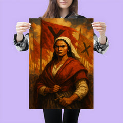 Micaela Bastidas before uprising banners poster 3