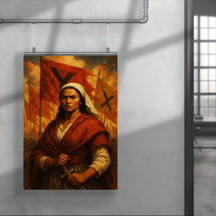 Micaela Bastidas before uprising banners poster 4