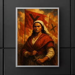 Micaela Bastidas before uprising banners poster 5