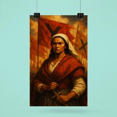Micaela Bastidas before uprising banners poster 6