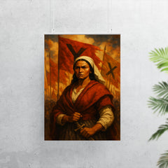 Micaela Bastidas before uprising banners poster 7