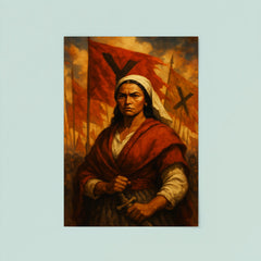Micaela Bastidas before uprising banners poster 8