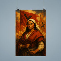 Micaela Bastidas before uprising banners poster 9