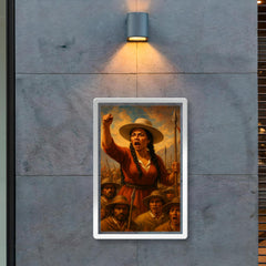 Micaela Bastidas rallying Andean rebels poster 2