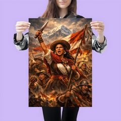 Micaela Bastidas rallying Andean resistance poster 3