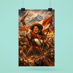 Micaela Bastidas rallying Andean resistance poster 6
