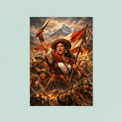 Micaela Bastidas rallying Andean resistance poster 8