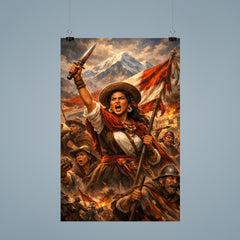 Micaela Bastidas rallying Andean resistance poster 9