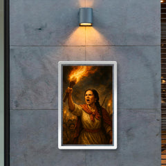 Micaela Bastidas rallying rebellion by torchlight poster 2