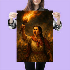Micaela Bastidas rallying rebellion by torchlight poster 3