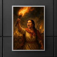 Micaela Bastidas rallying rebellion by torchlight poster 5