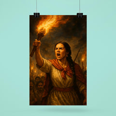 Micaela Bastidas rallying rebellion by torchlight poster 6