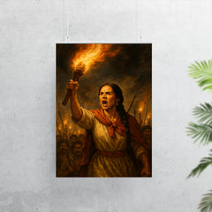 Micaela Bastidas rallying rebellion by torchlight poster 7