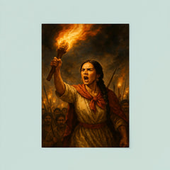 Micaela Bastidas rallying rebellion by torchlight poster 8
