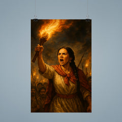Micaela Bastidas rallying rebellion by torchlight poster 9