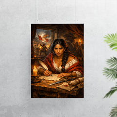 Micaela Bastidas writing revolutionary orders poster 7