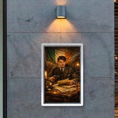 Michael Collins in Dublin safehouse candlelight poster 2
