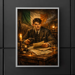 Michael Collins in Dublin safehouse candlelight poster 5