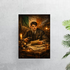 Michael Collins in Dublin safehouse candlelight poster 7