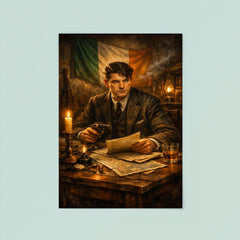 Michael Collins in Dublin safehouse candlelight poster 8