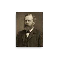 Michael E Bird canvas print on a plain backdrop in size 12"x16".