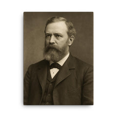 Michael E Bird canvas print on a plain backdrop in size 18"x24".