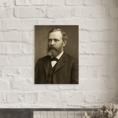 Michael E Bird metal print mockup