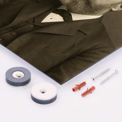 Michael E Bird metal print mockup