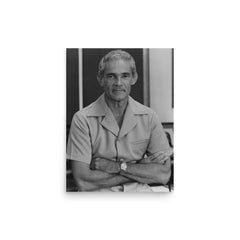 Michael Manley poster on a plain backdrop in size 12"x16".