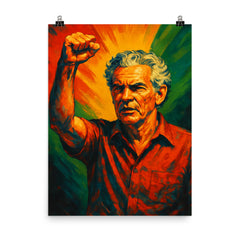 Michael Manley poster on a plain backdrop in size 8"x10".