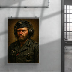 Michael Wittmann style avoided instead Kurt Knispel portrait poster 4