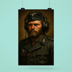 Michael Wittmann style avoided instead Kurt Knispel portrait poster 6