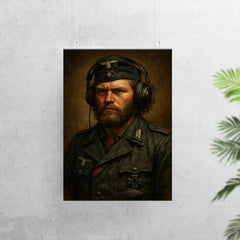 Michael Wittmann style avoided instead Kurt Knispel portrait poster 7