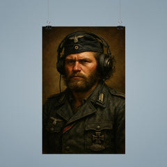 Michael Wittmann style avoided instead Kurt Knispel portrait poster 9
