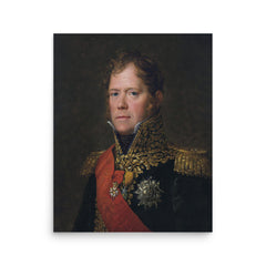 Michel Ney poster on a plain backdrop in size 16"x20".