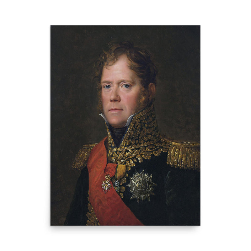 Michel Ney poster on a plain backdrop in size 18