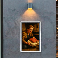 Miep Gies hiding Anne Frank papers poster 2