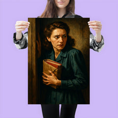 Miep Gies hiding the diary bundle poster 3