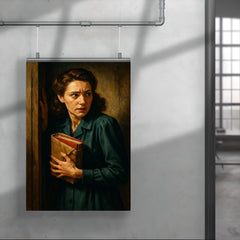 Miep Gies hiding the diary bundle poster 4