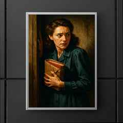 Miep Gies hiding the diary bundle poster 5