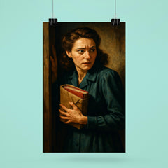 Miep Gies hiding the diary bundle poster 6