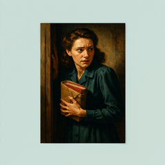 Miep Gies hiding the diary bundle poster 8