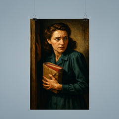 Miep Gies hiding the diary bundle poster 9