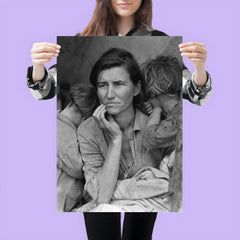 Migrant Mother by Dorothea Lange poster mockup 3