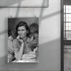 Migrant Mother by Dorothea Lange poster mockup 4