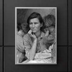 Migrant Mother by Dorothea Lange poster mockup 5