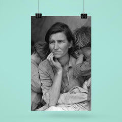 Migrant Mother by Dorothea Lange poster mockup 6