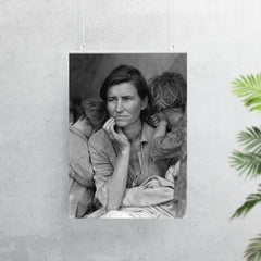 Migrant Mother by Dorothea Lange poster mockup 7