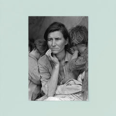 Migrant Mother by Dorothea Lange poster mockup 8