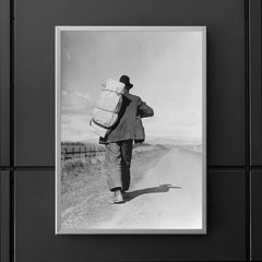Migrant workers on the California road by Dorothea Lange poster 5